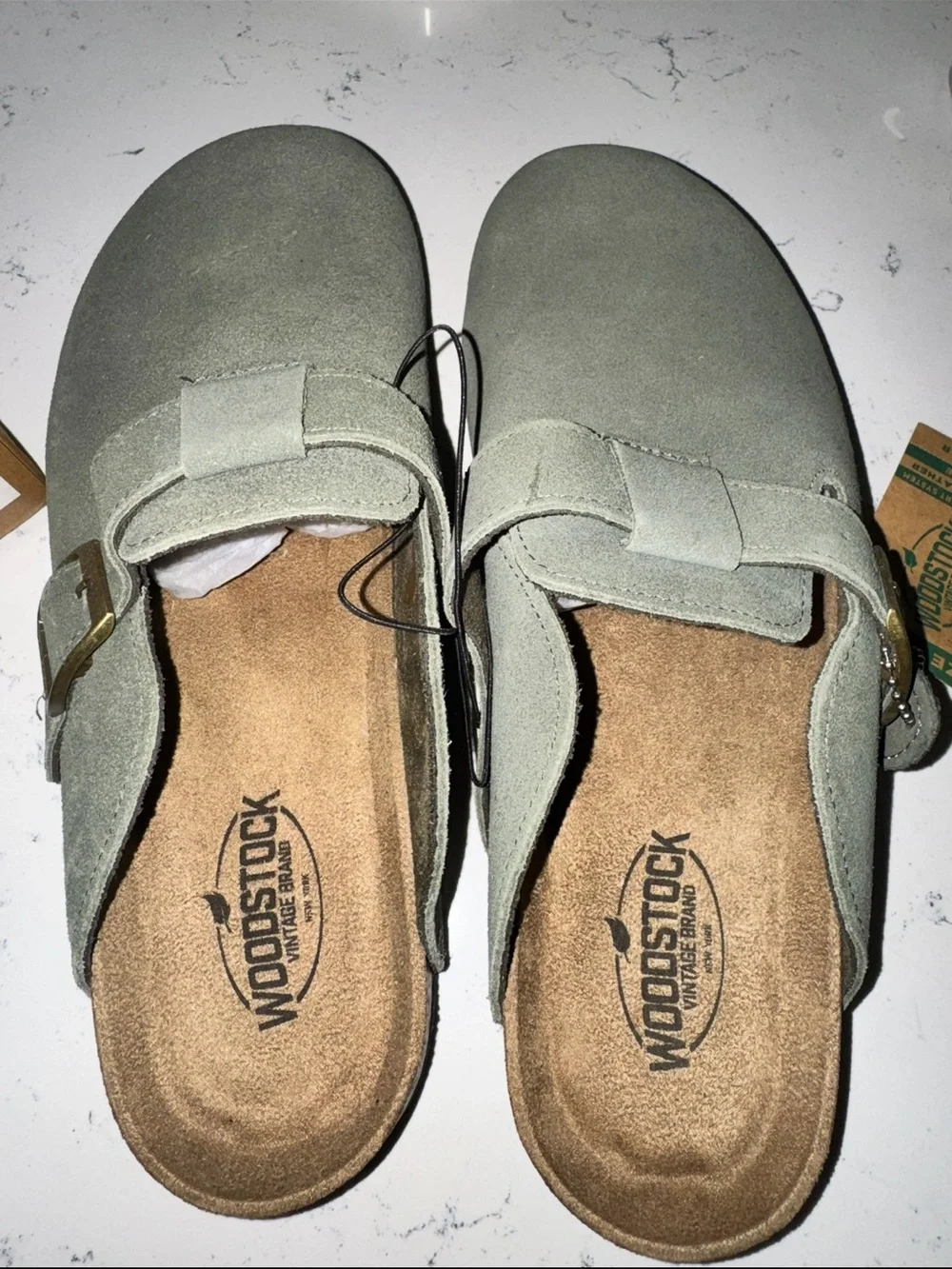 Men's Size 9 Slip-On Clog with Adjustable Strap - Olive Green NWT